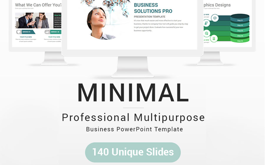 Minimal Yaratıcı PowerPoint Şablonu